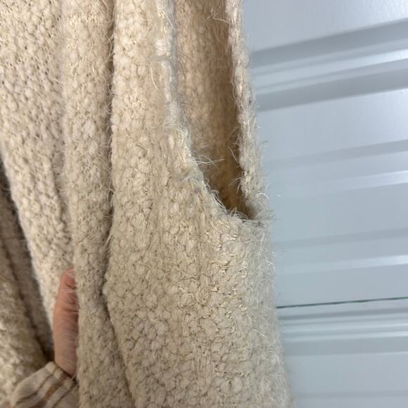 Dreamers Cream Asymmetrical Tank Top Cardigan - Picture 4 of 8